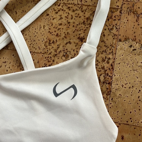 Tlf White Strappy Sports Bra - Picture 2 of 8